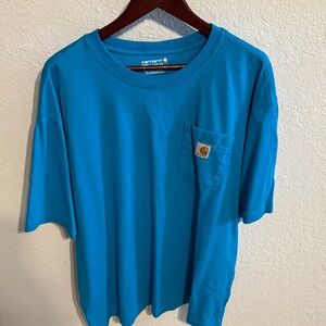 Carhartt Men's Teal Short Sleeve Tee